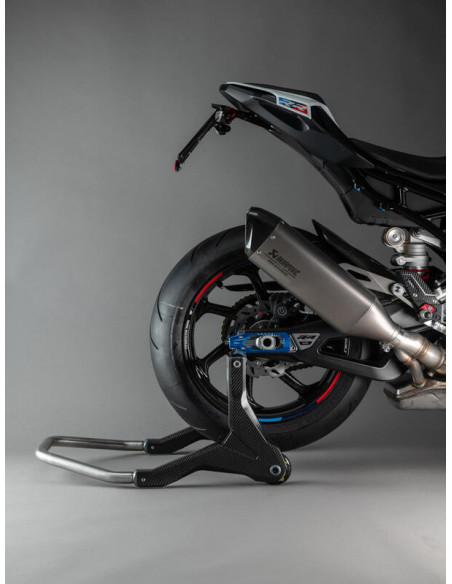 Béquille de stand arrière LIGHTECH support rouleaux - carbone