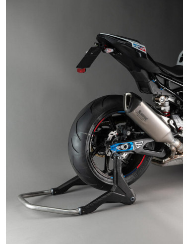 Béquille de stand arrière LIGHTECH support rouleaux - carbone