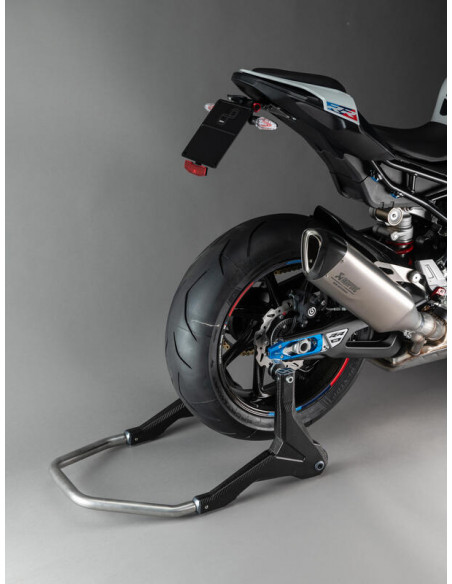 Béquille de stand arrière LIGHTECH support rouleaux - carbone