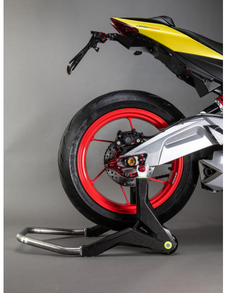 Béquille de stand arrière LIGHTECH support en V - carbone