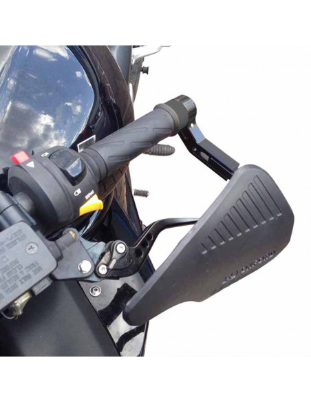 Protège-mains OXFORD avec protège-levier aluminium - noir