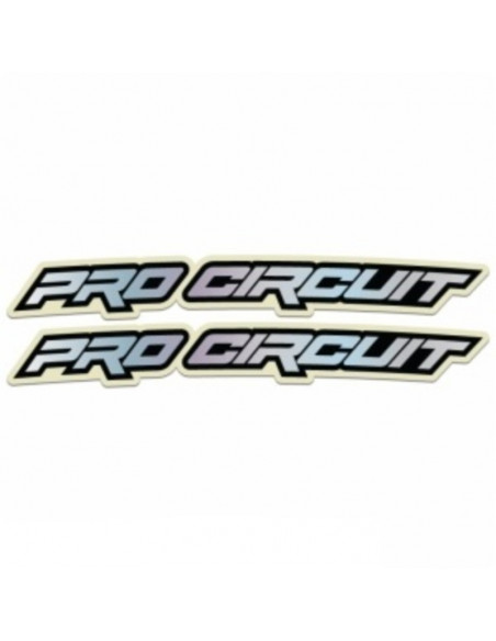 Autocollants de garde-boue avant PRO CIRCUIT Hologram