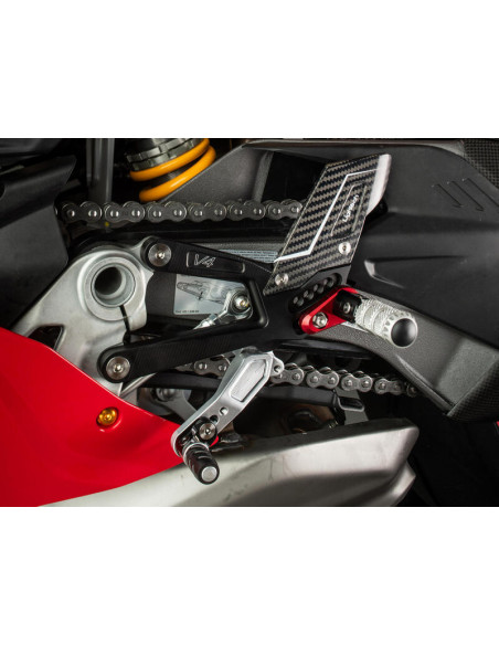 Commandes reculées réglables LIGHTECH repose-pieds fixes