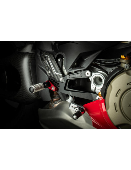 Commandes reculées réglables LIGHTECH repose-pieds fixes