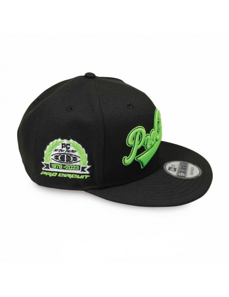 Casquette PRO CIRCUIT snapback - noir/vert fluo