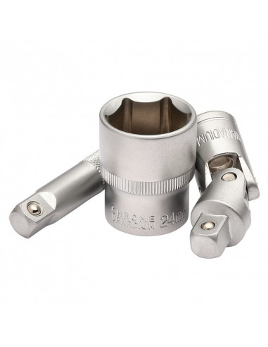 Jeu de douilles et d'embouts métriques DRAPER HI-TORQ®, 3/8" Sq. Dr. (58 pièces)