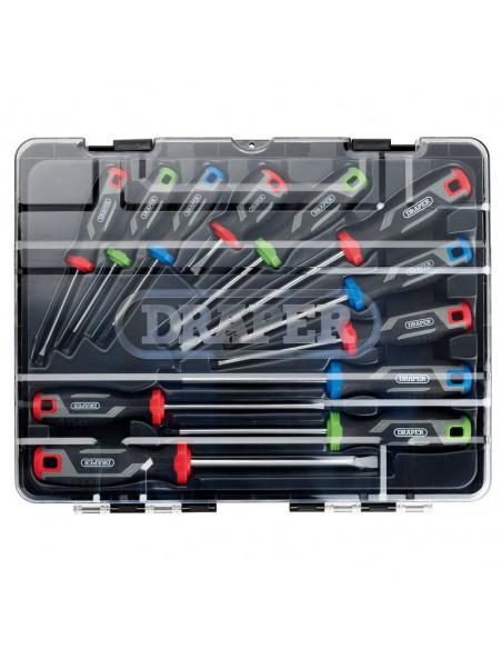 Jeu de tournevis à poignée souple DRAPER - 12 pièces