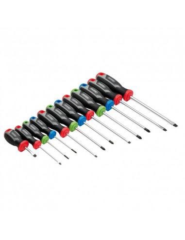 Jeu de tournevis à poignée souple DRAPER - 12 pièces