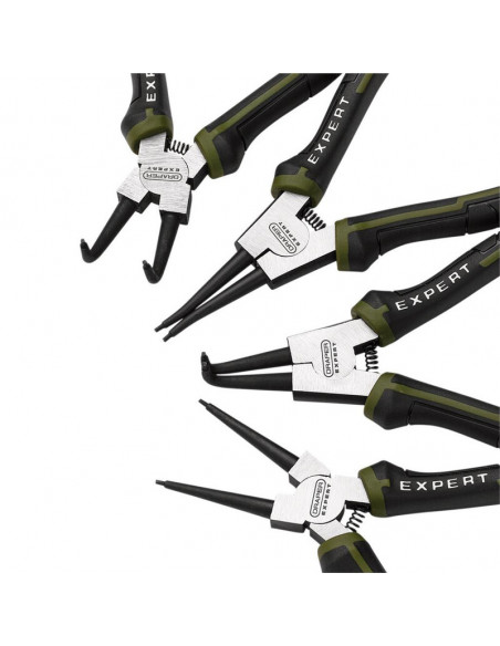 Jeu de pinces à circlips DRAPER - 180 mm (4 pièces)