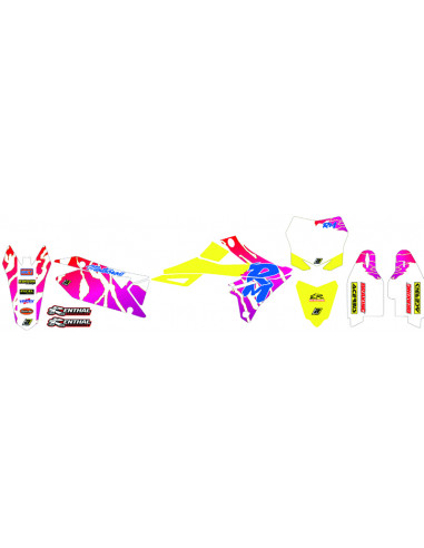 Kit déco BLACKBIRD Retro - Suzuki RMZ 250/450