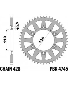 Couronne PBR acier C45 standard 4745 - 428 2