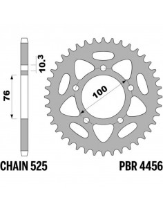 Couronne PBR acier C45 standard 4456 - 525 2