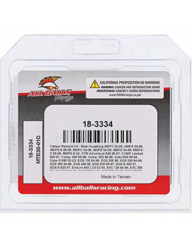 Kit de réparation d'étrier de frein ALL BALLS