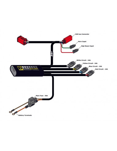 Kit DENALI CANsmart™ DL6 - lentilles ambrées
