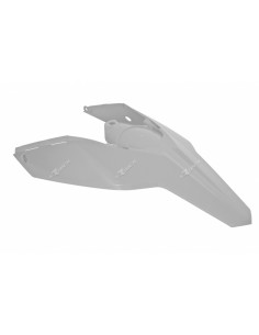 Garde-boue arrière + plaques latérales RACETECH blanc Husaberg TE250/300