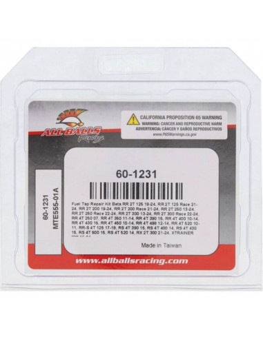 Kit de réparation de robinet d'essence ALL BALLS