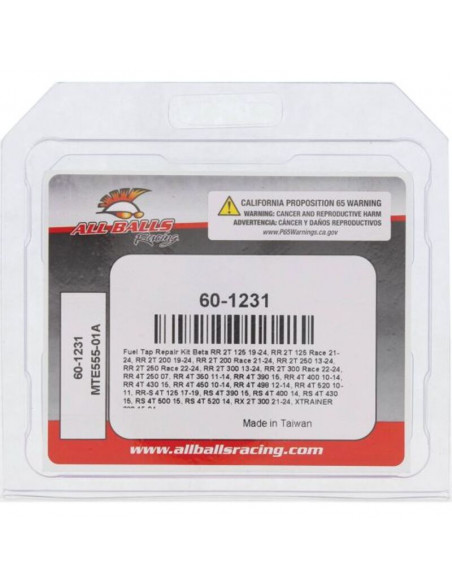 Kit de réparation de robinet d'essence ALL BALLS