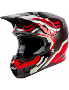 Casque FLY RACING Formula S Carbon Byte - Red Carbon/gris 2