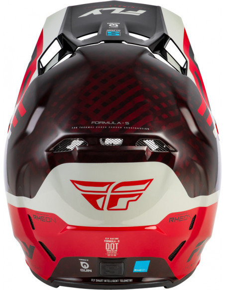 Casque FLY RACING Formula S Carbon Byte - Red Carbon/gris