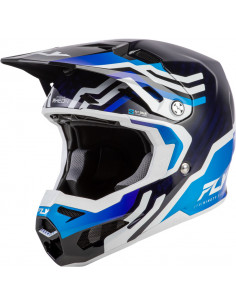 Casque FLY RACING Formula S Carbon Byte - Blue Carbon/blanc 2
