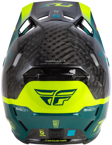 Casque FLY RACING Formula S Carbon Byte - Black Carbon/Teal/Lime