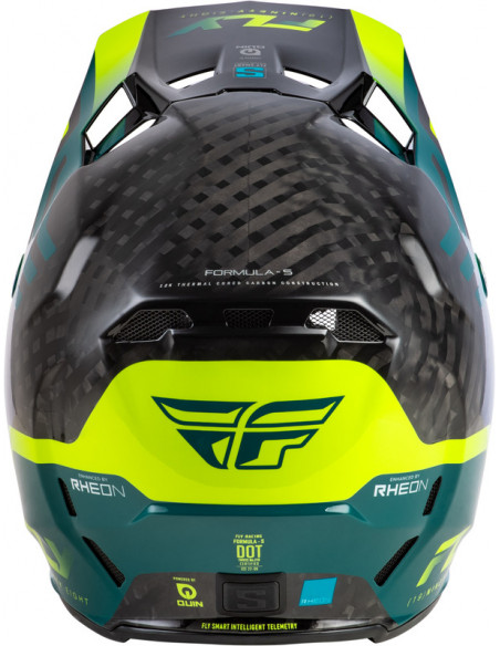 Casque FLY RACING Formula S Carbon Byte - Black Carbon/Teal/Lime