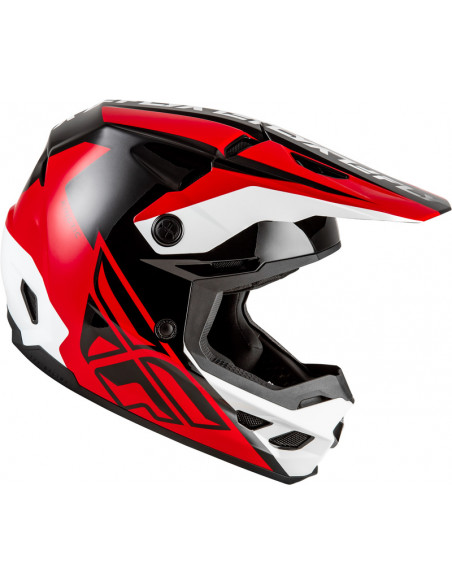 Casque FLY RACING Kinetic Crest - rouge/noir/blanc