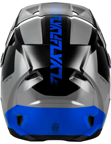Casque FLY RACING Kinetic Crest - gris/noir/bleu