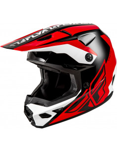 Casque FLY RACING Kinetic Crest - rouge/noir/blanc 2