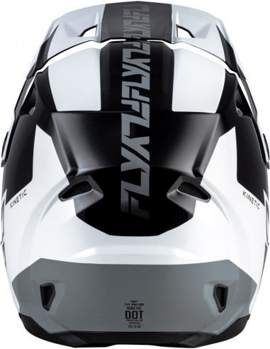 Casque FLY RACING Kinetic Crest - noir/blanc/gris