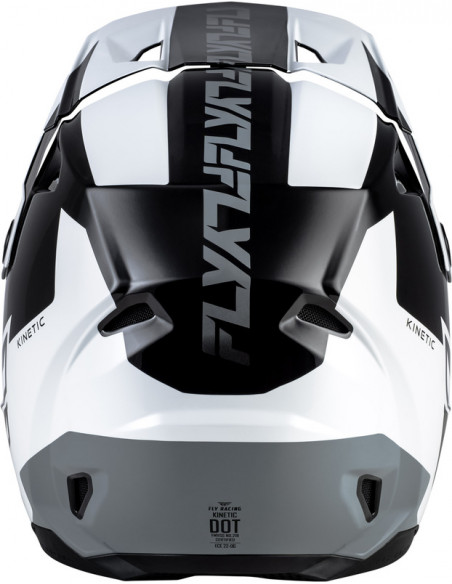 Casque FLY RACING Kinetic Crest - noir/blanc/gris