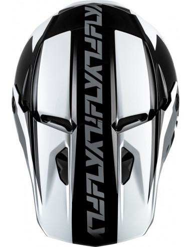 Casque FLY RACING Kinetic Crest - noir/blanc/gris
