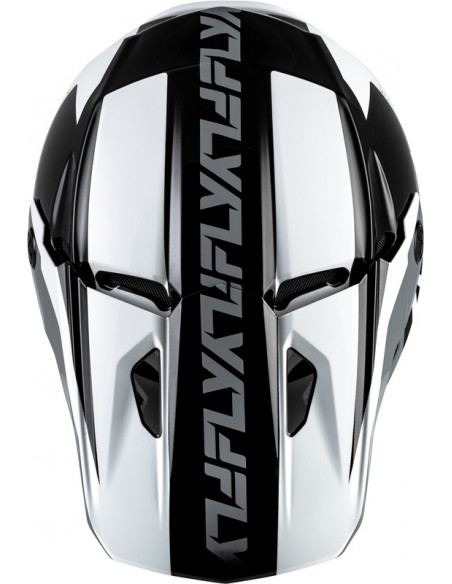 Casque FLY RACING Kinetic Crest - noir/blanc/gris
