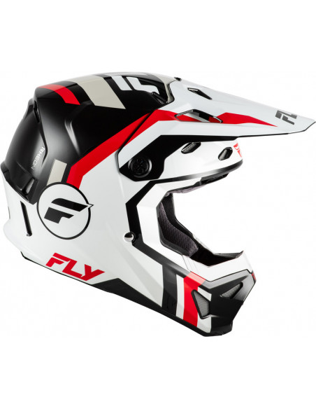 Casque FLY RACING Formula CP Seal - blanc/noir/rouge