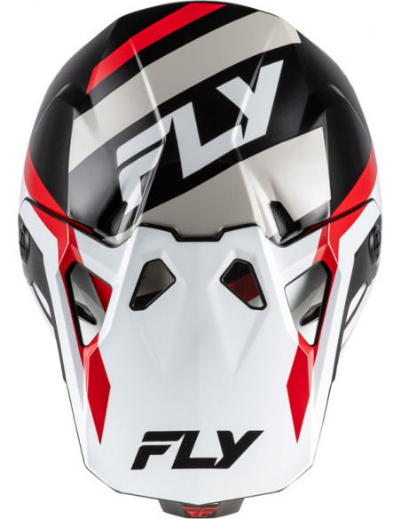 Casque FLY RACING Formula CP Seal - blanc/noir/rouge