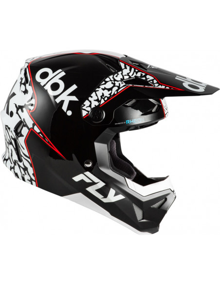 Casque FLY RACING Formula CP Special Edition DBK - noir/blanc/rouge