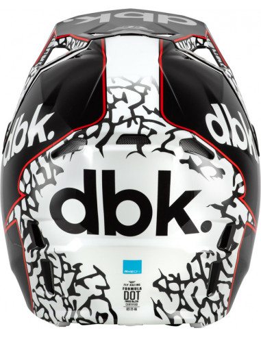 Casque FLY RACING Formula CP Special Edition DBK - noir/blanc/rouge