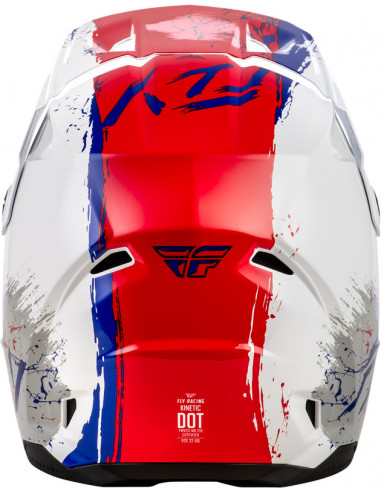 Casque enfant FLY RACING Kinetic Drip - rouge/blanc/bleu