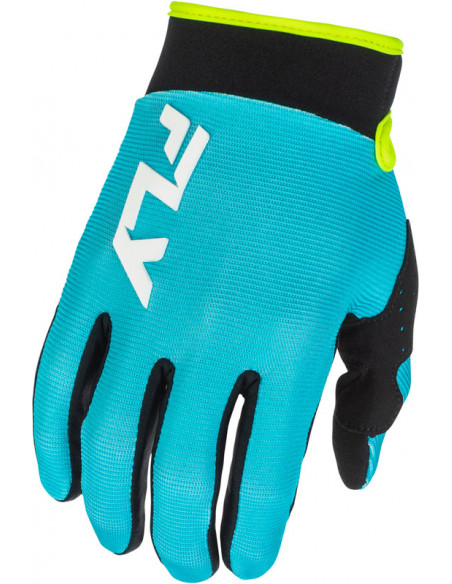 Gants enfant FLY RACING F-16 - Aqua/noir/blanc