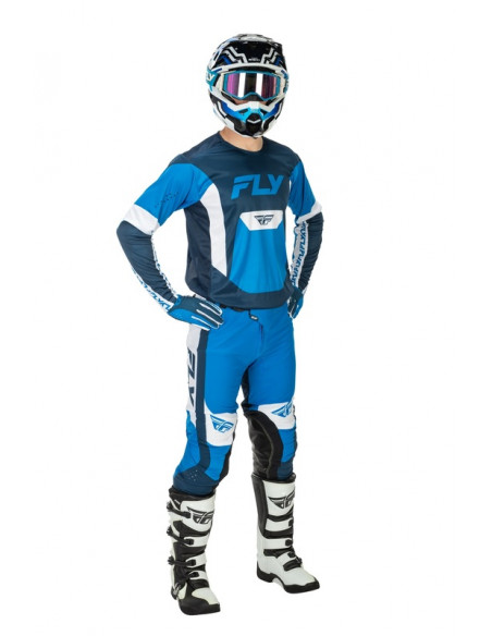 Gants FLY RACING Lite - bleu/blanc