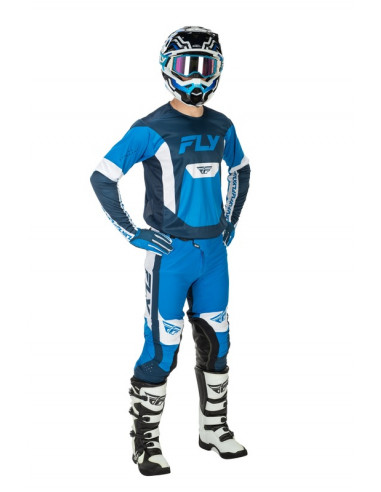 Gants FLY RACING Lite - bleu/blanc
