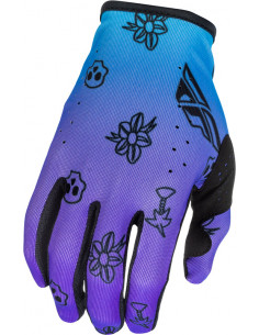 Gants FLY RACING Lite Outline Special Edition - violet/bleu/noir 2
