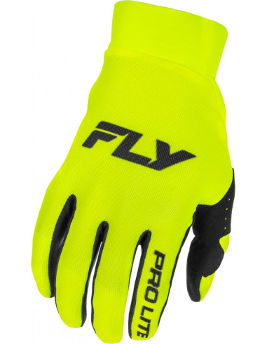 Gants FLY RACING Pro Lite - noir/jaune fluo