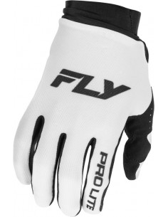 Gants FLY RACING Pro Lite - blanc/noir 2