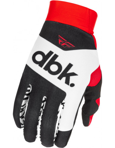 Gants FLY RACING Pro Lite DBK - noir/blanc/rouge