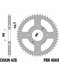 Couronne PBR acier C45 standard 4669 - 428 2