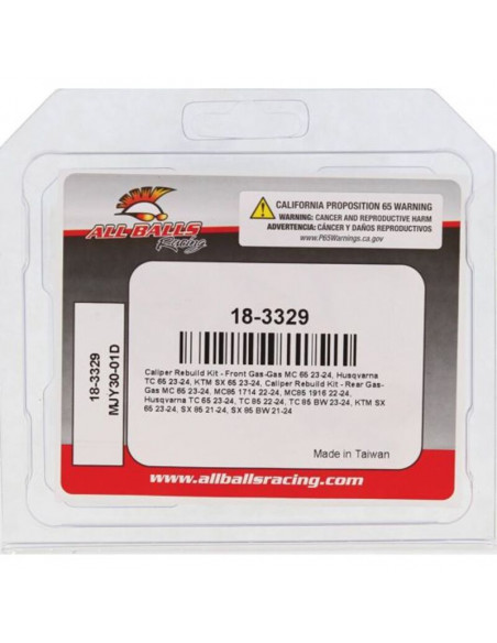 Kit de réparation d'étrier de frein ALL BALLS