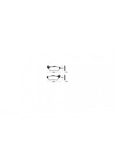 Plaquettes de frein TECNIUM Performance métal fritté - MR503