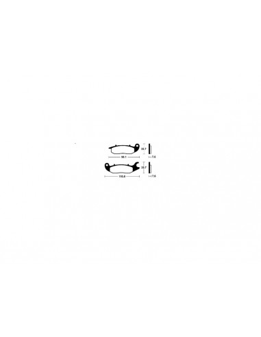 Plaquettes de frein TECNIUM Performance métal fritté - MF297
