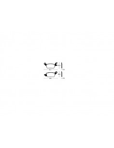Plaquettes de frein TECNIUM Scooter organique - ME510